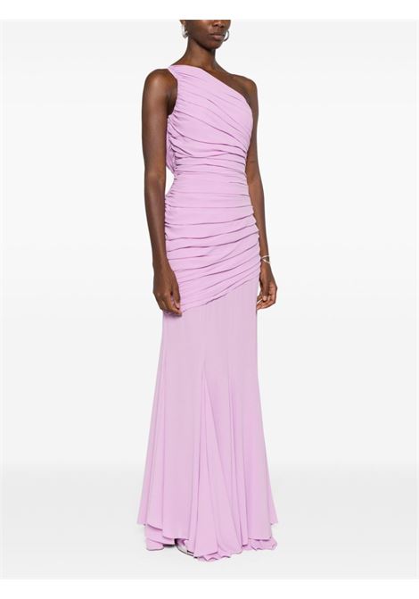 Lilac one-shoulder maxi dress - women GIUSEPPE DI MORABITO | 02SSLD0730227971