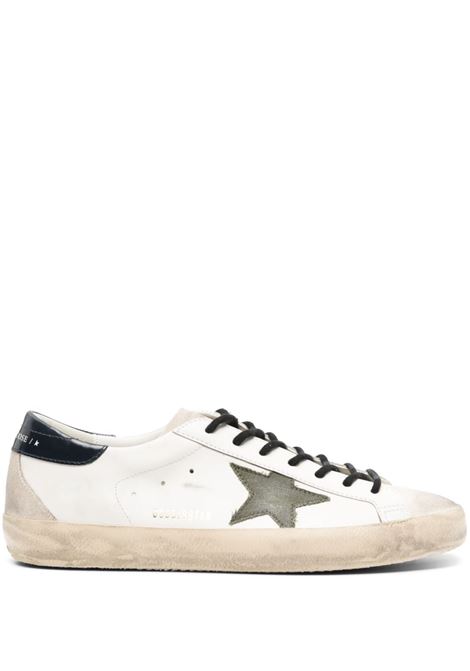 White, green and blue superstar sneakers - men GOLDEN GOOSE | GMF00102F00541911721