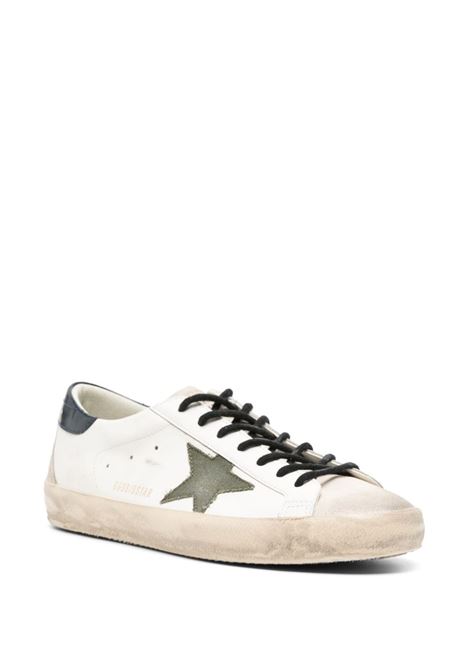 White, green and blue superstar sneakers - men GOLDEN GOOSE | GMF00102F00541911721