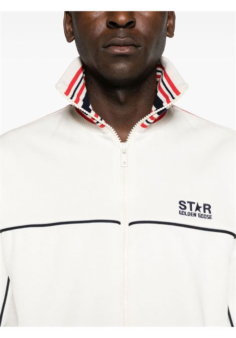 White logo-embroidered sweatshirt - men GOLDEN GOOSE | GMP01795P00152411791