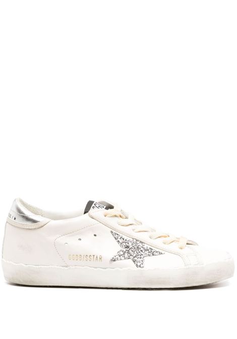 White and silver Super Star low-top sneakers - women GOLDEN GOOSE | GWF00101F00465680185