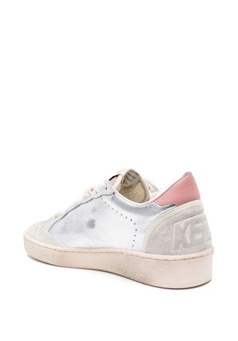 Pink, silver and grey Ball Star lace-up sneakers - women GOLDEN GOOSE | GWF00117F00537770289