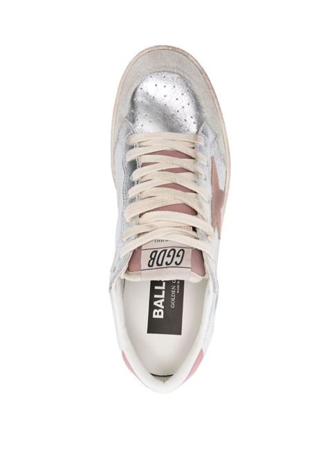 Pink, silver and grey Ball Star lace-up sneakers - women GOLDEN GOOSE | GWF00117F00537770289