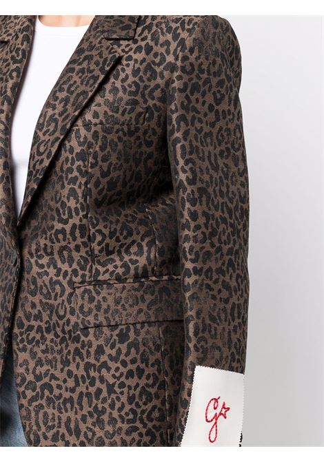 Blazer sartoriale con stampa leopardata multicolore - donna GOLDEN GOOSE | GWP01059P00065181402