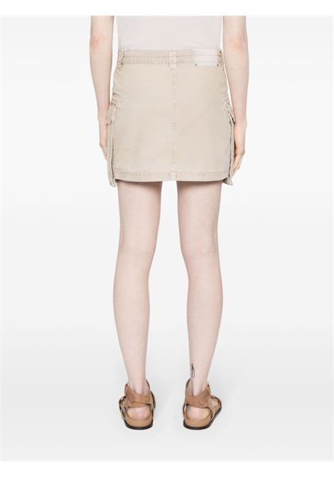 Beige distressed mini skirt - women GOLDEN GOOSE | GWP01686P00148315527
