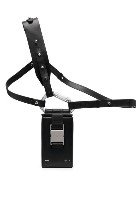 Black carabiner phone sling - men HELIOT EMIL | HE15002L12BLK01