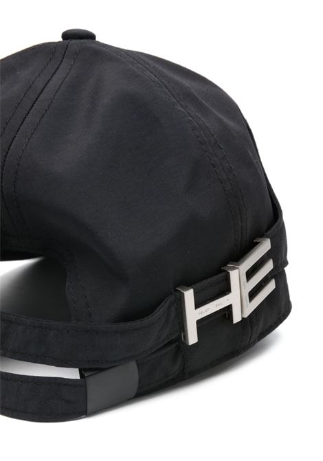 Black logo-plaque adjustable cap - men HELIOT EMIL | HE16021P04BLK01