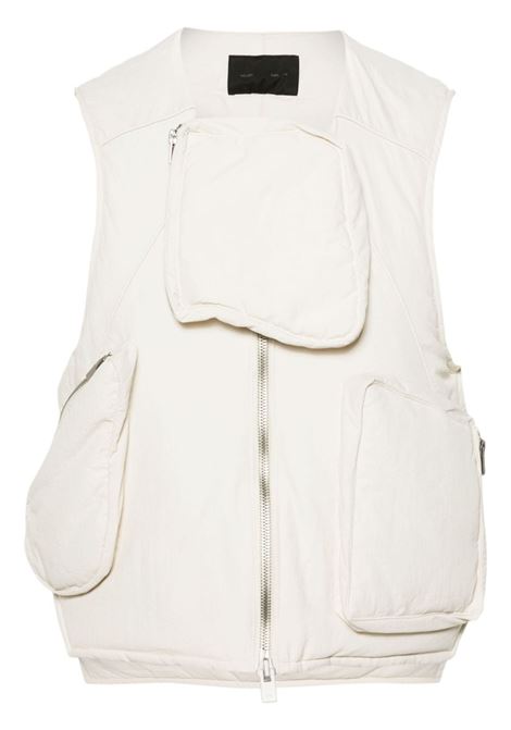 White Pooled multi-pocket padded vest - men  HELIOT EMIL | HEM03027ST18