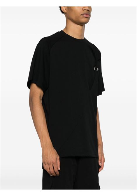 Black hardware-detailed T-shirt ? men HELIOT EMIL | PRESS24M09111BLK01