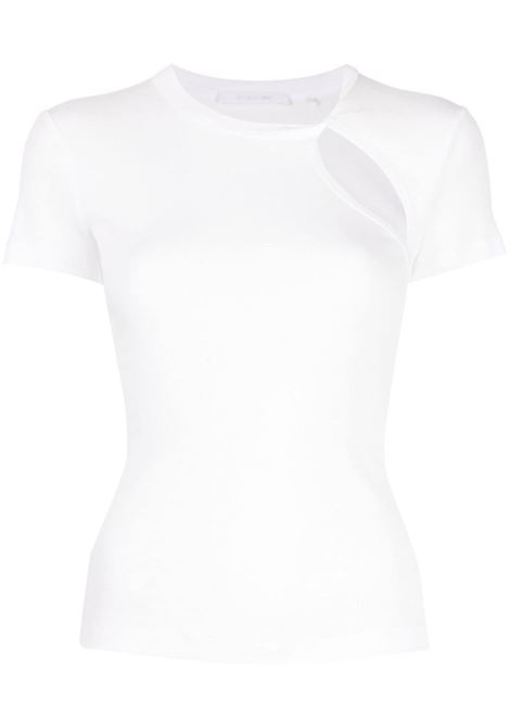 Top asimmetrico in bianco - donna HELMUT LANG | N09HW505100