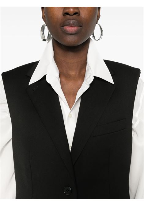 Black tailored gilet - women HELMUT LANG | O01HW110001