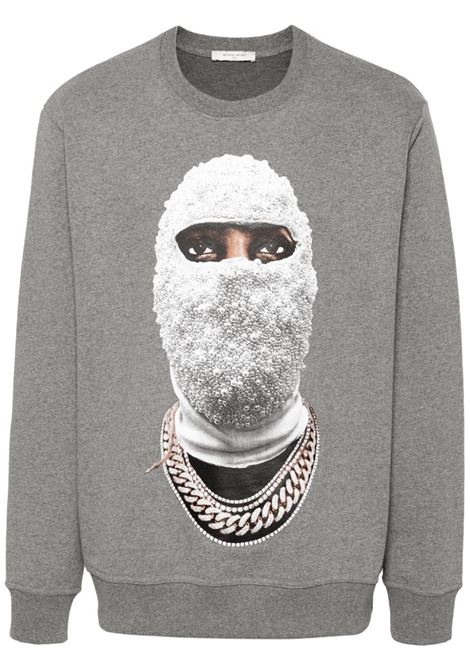 Grey Future Mask sweatshirt - men