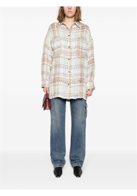 Giacca-camicia Maryse in bianco e multicolore di Iro - donna IRO | 24SWP100MARYSEECR2024S