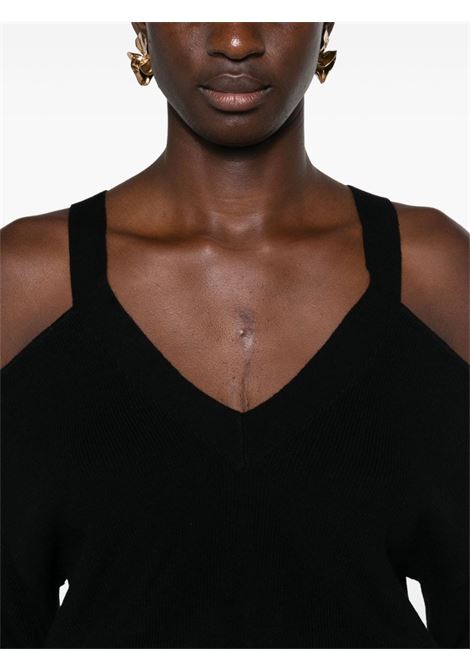 Black Mahala cold-shoulder jumper Iro - women IRO | 24SWP12MAHALABLA0124S