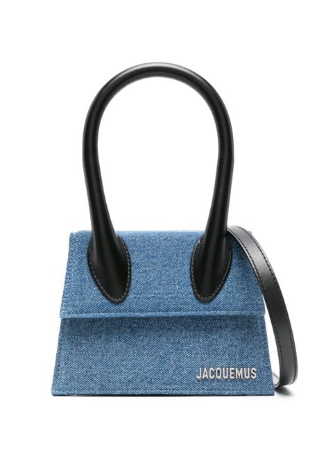 Borsa tote le chiquito moyen Jacquemus in blu e nero - donna