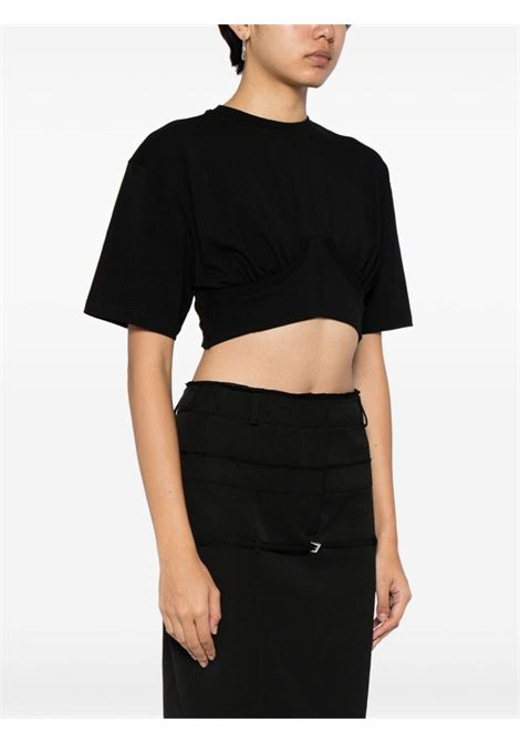 Black le tshirt caraco t-shirt - women JACQUEMUS | 241JS1482031990