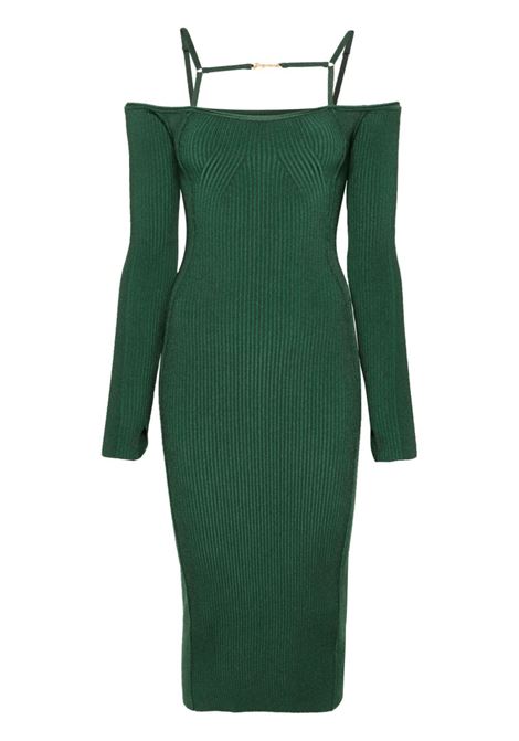 Abito La Robe Sierra con spalle scoperte in verde - donna JACQUEMUS | 241KN3652355590