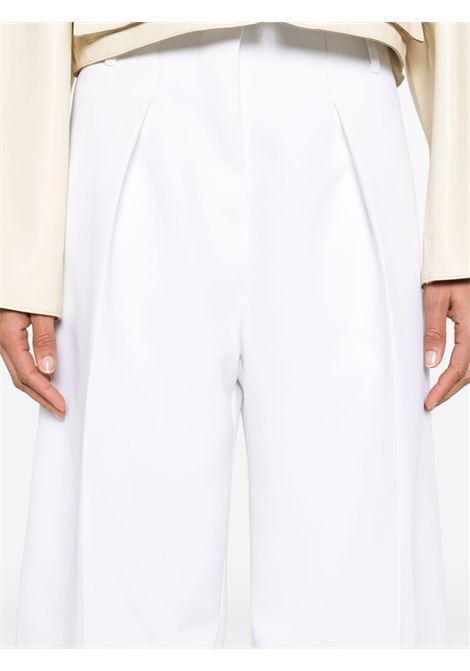 Pantaloni a palazzo con pieghe in bianco - donna JACQUEMUS | 241PA0791526100