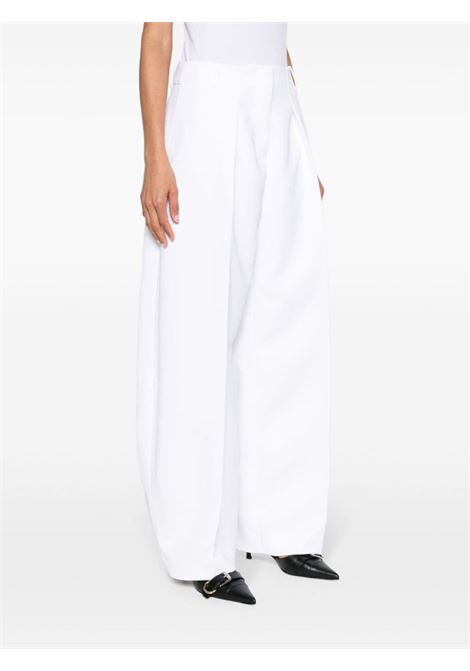 Pantaloni a palazzo con pieghe in bianco - donna JACQUEMUS | 241PA0791526100