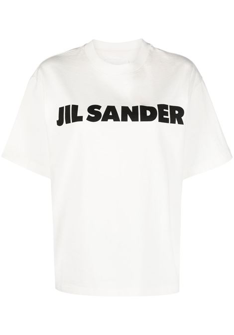 White logo-print detail T-shirt - unisex JIL SANDER | J02GC0001J45148102