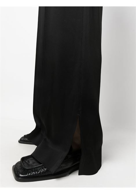 Pantaloni a gamba ampia con spacco in nero - donna JIL SANDER | J02KA0180J76018001
