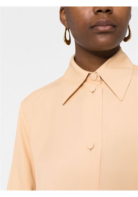 Beige button-up shirt - women JIL SANDER | J04DL0005J65004239