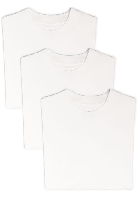 Set di 3 T-shirt con applicazione in bianco - unisex JIL SANDER | J40GC0001J45048100