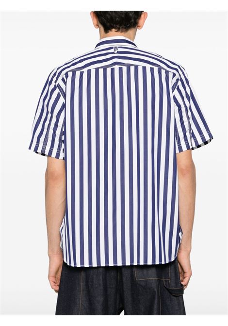 White and blue striped poplin shirt Junya Watanabe x Carhartt WIP - men  JUNYA WATANABE | WMB0221