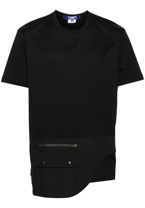 T-shirt drappeggiata in nero di Junya watanabe - uomo JUNYA WATANABE | WMT0011