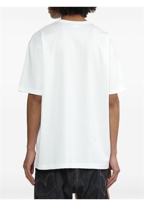 T-shirt con stampa mucca in bianco Junya Watanabe - uomo JUNYA WATANABE | WMT0111