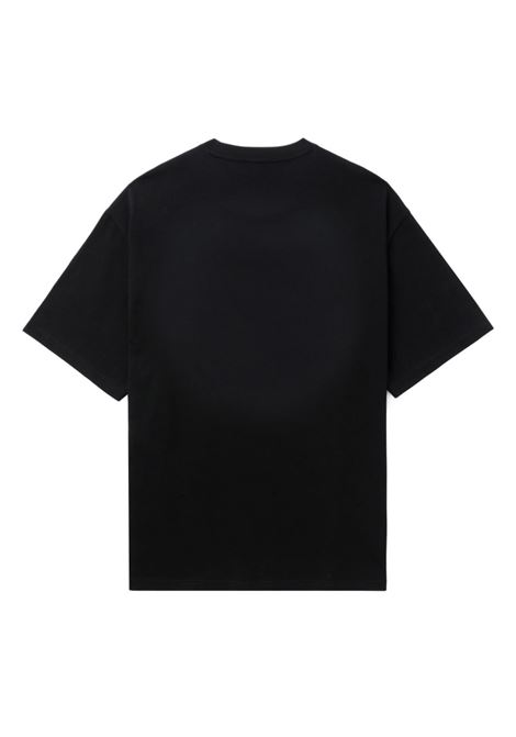 Black graphic-print T-shirt - men JUNYA WATANABE | WMT0181
