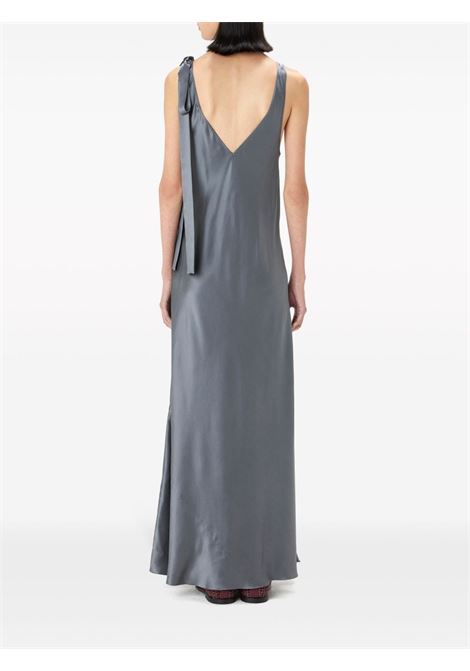 Grey tie-fastening maxi dress - women JW ANDERSON | DR0425PG1554599