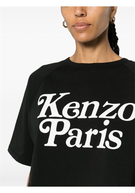 T-shirt crop Kenzo by Verdy in nero - donna KENZO | FE52TS1104SG99