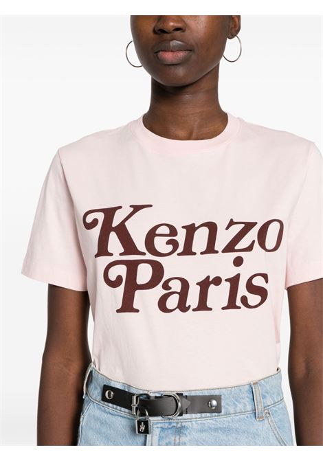 Pink x Verdy logo-print T-shirt - women KENZO | FE52TS1184SO34