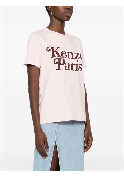 Pink x Verdy logo-print T-shirt - women KENZO | FE52TS1184SO34