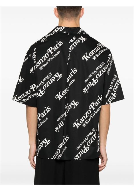 Camicia Kenzo x Verdy con stampa in nero e bianco - uomo KENZO | FE55CH1119P499