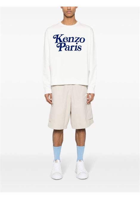 Felpa Kenzo x Verdy con logo in bianco - uomo KENZO | FE55SW1464MG02