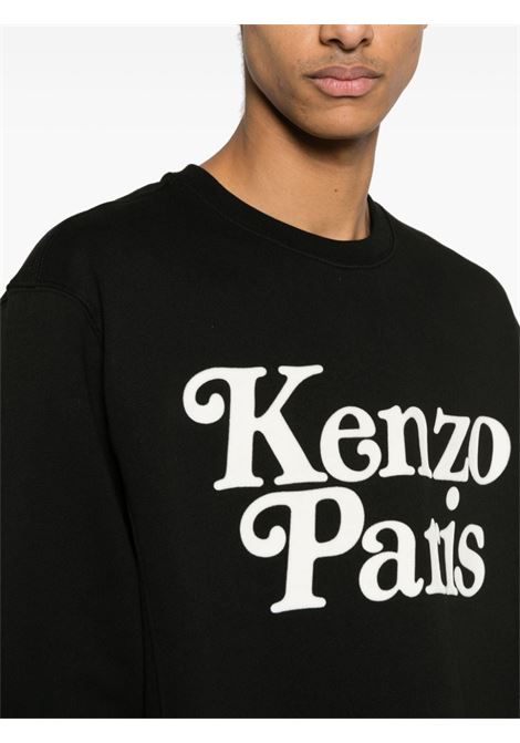 Felpa Kenzo x Verdy con logo in nero - uomo KENZO | FE55SW1464MG99J