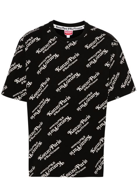 T-shirt con stampa Verdy Bear in nero - uomo KENZO | FE58TS0044SY99J