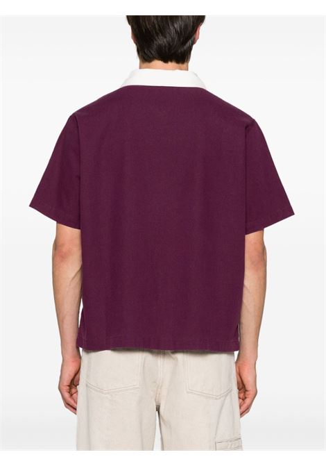 Bordeaux embroidered-motif shirt KidSuper - men KIDSUPER | LTP04WN