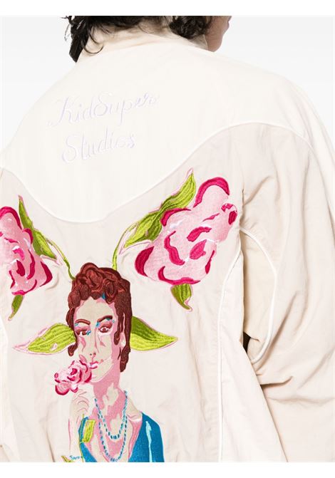 White Brooklyn Botanics logo-embroidered jacket - men KIDSUPER | OW13CRM