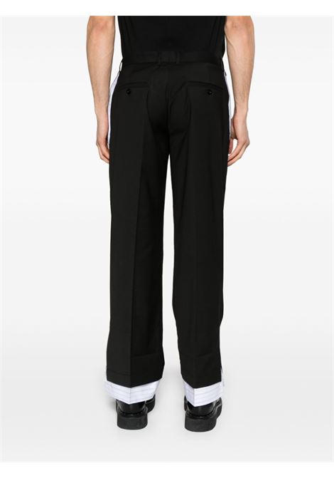 Pantaloni sartoriali con dettagli a contrasto in nero Kidsuper - uomo KIDSUPER | SUB12BLK