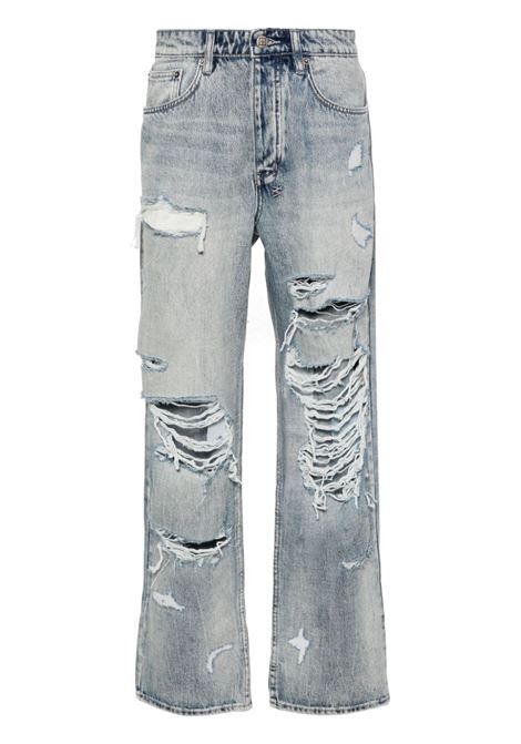 Blue Anti K Punk mid-rise straight-leg jeans - men KSUBI | MPS24DJ026DNM