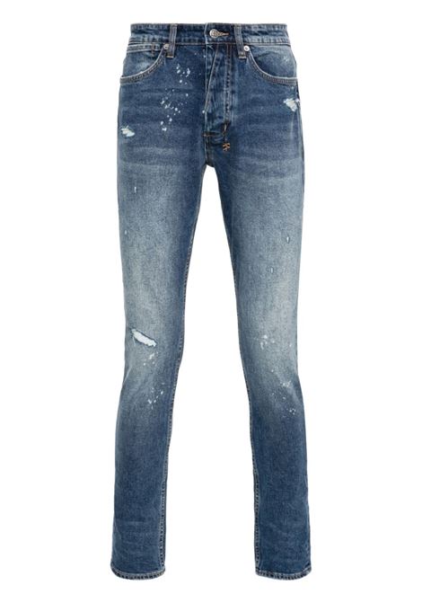 Blue Van Winkle Kulture Trashed mid-rise skinny jeans - men
