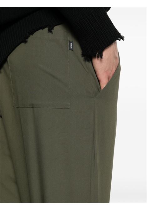Green tapered trousers - men LANEUS | S4LAMAPA049082
