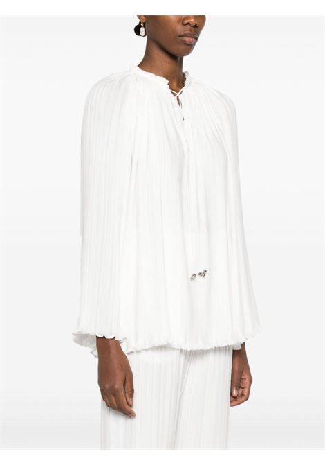 Blusa plissettata in bianco - donna LANVIN | RWTO00015904001
