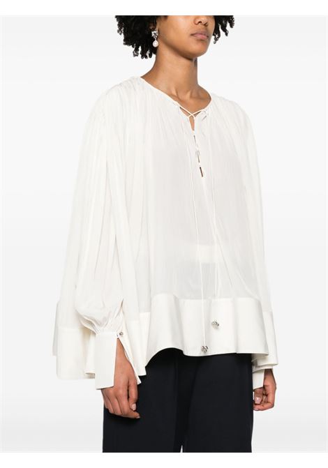 White long-sleeved blouse - women LANVIN | RWTO00184778001