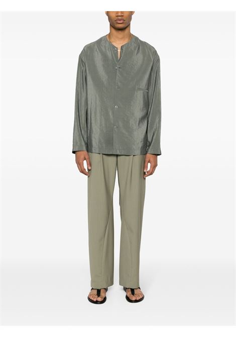 Camicia senza colletto in grigio - uomo LEMAIRE | SH1065LF208BK949