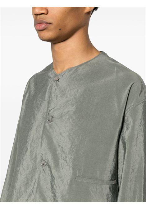 Camicia senza colletto in grigio - uomo LEMAIRE | SH1065LF208BK949