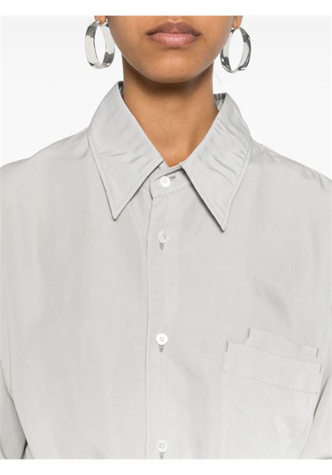 Camicia con tasche a maniche lunghe in grigio - donna LEMAIRE | SH1089LF1126BK888